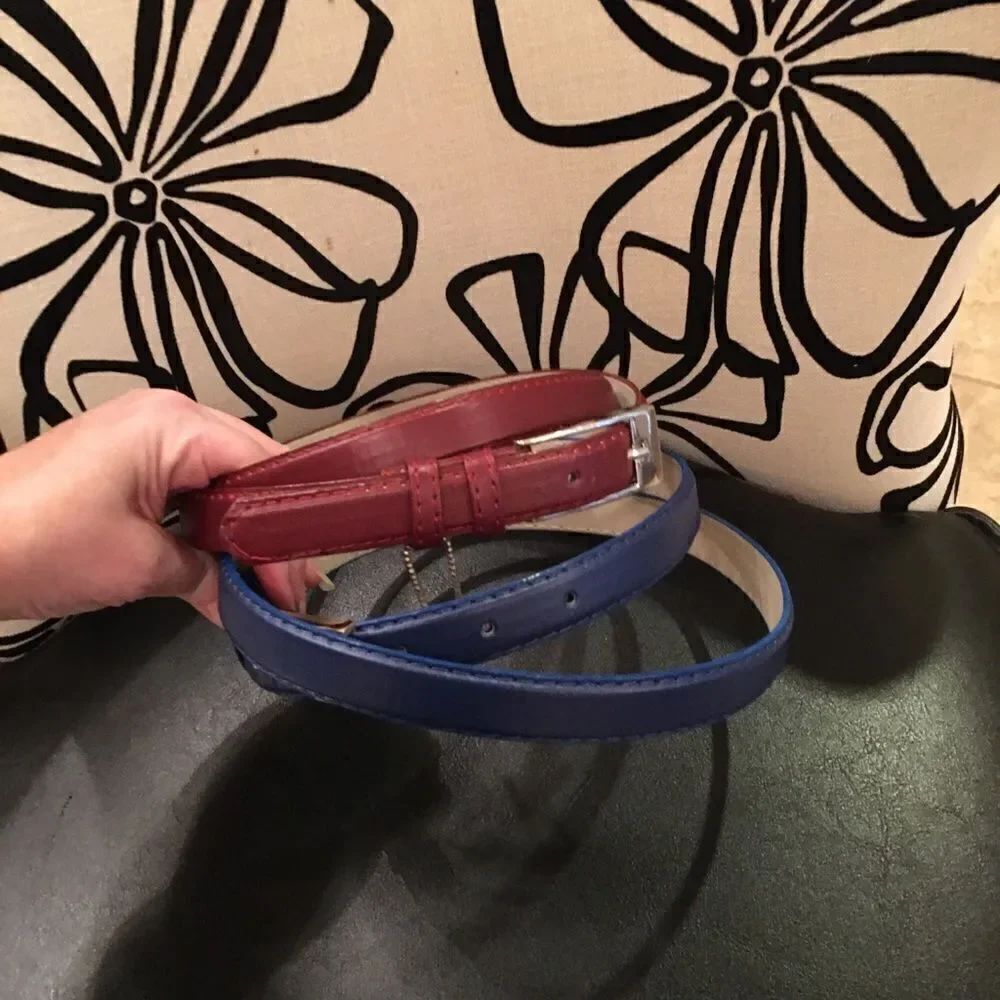 DARK RED & Navy Belts! .75” width